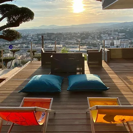 וילה Splendide Piscine Et Superbe Vue ניס